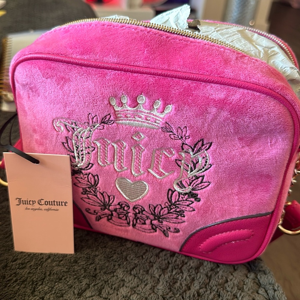 Brand new juicy pink flash heritage crossbody